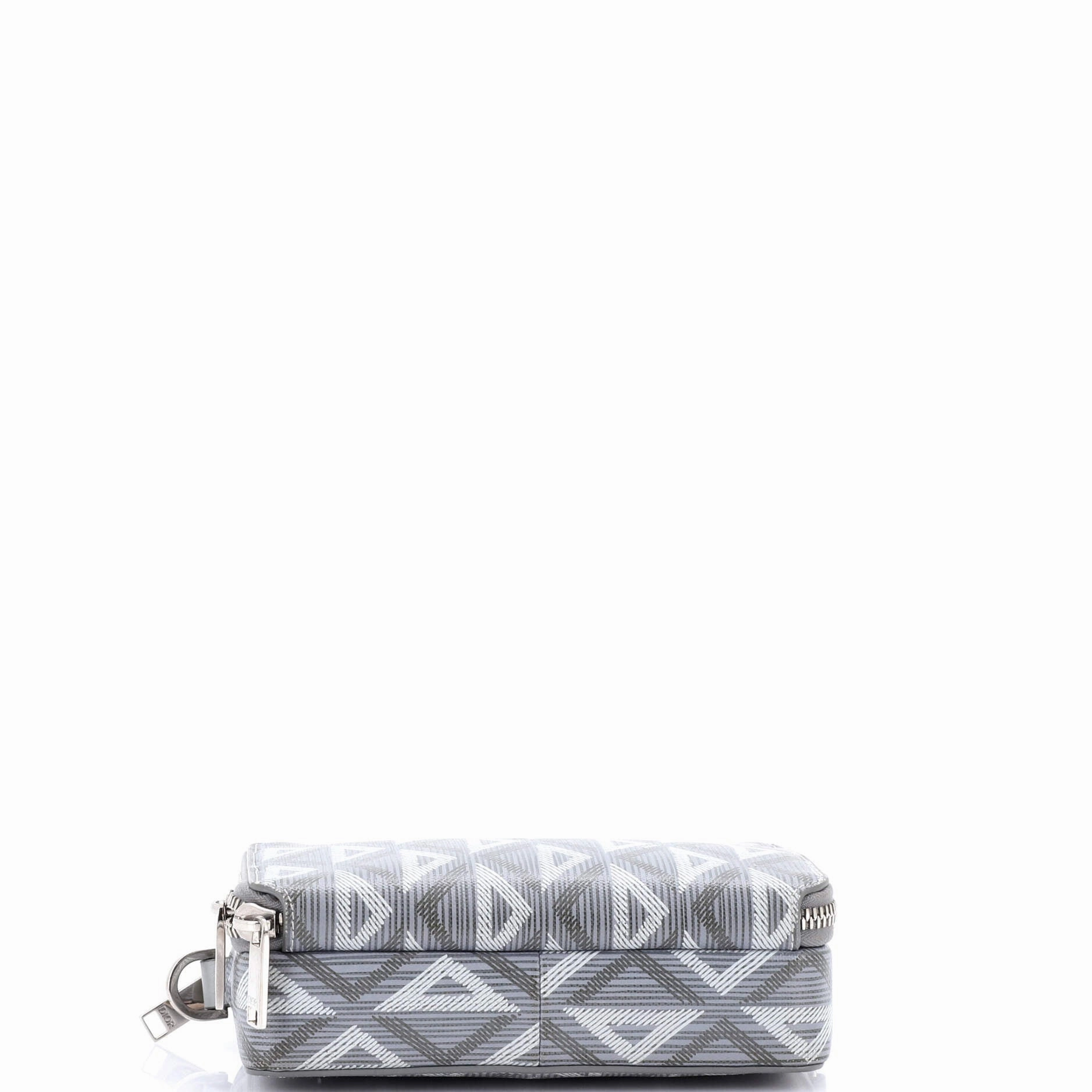 Double Zip Crossbody Pouch CD Diamond Coated Canvas