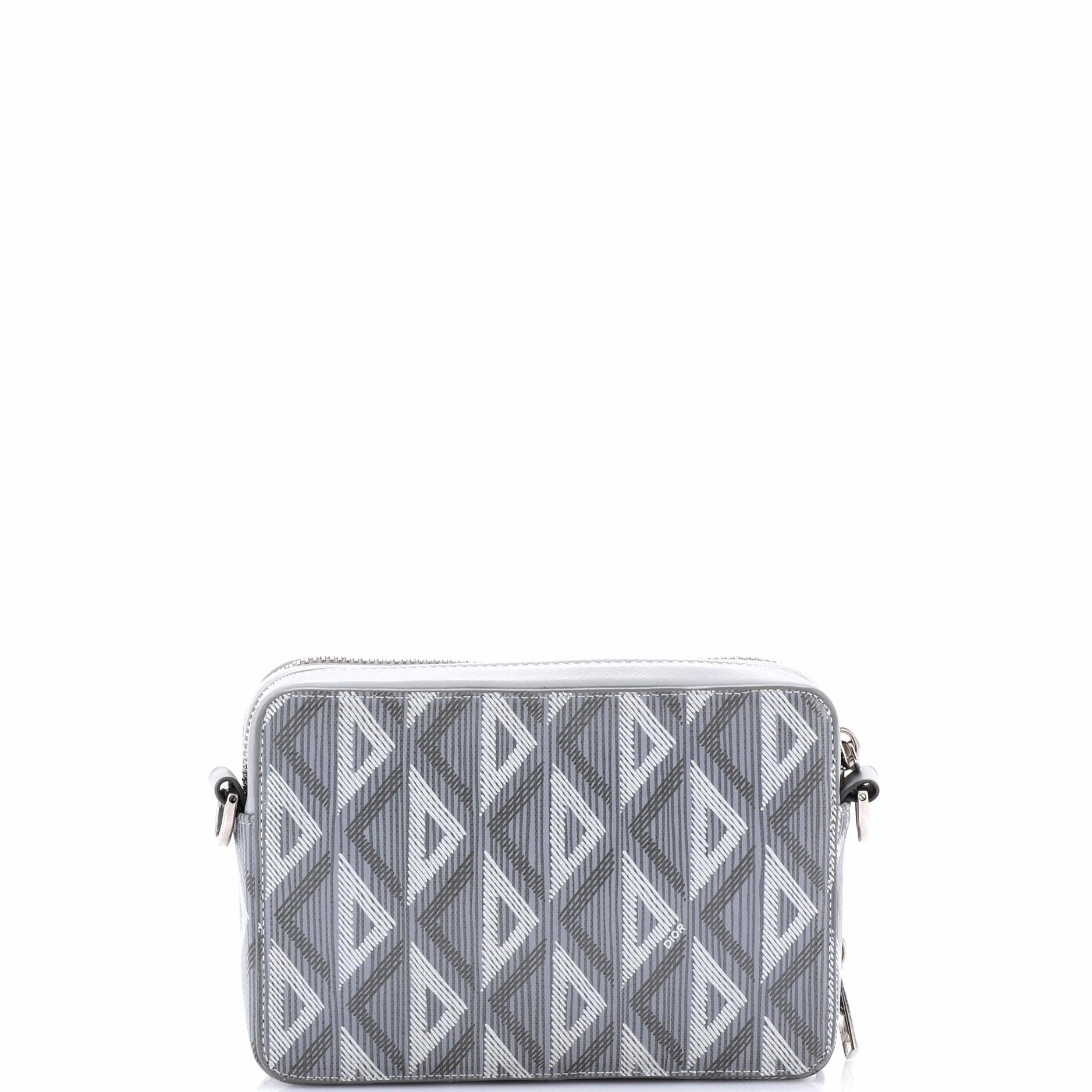 Double Zip Crossbody Pouch CD Diamond Coated Canvas