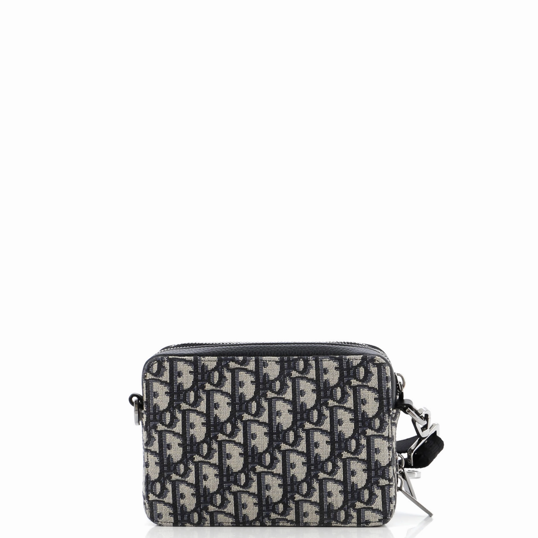 Double Zip Crossbody Pouch Oblique Canvas