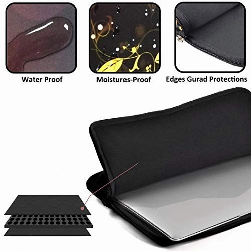 Double Zipper Laptop Bag,Bellissimo gabbiano sugli scogli Delle limpide acque Della Sardegna,14