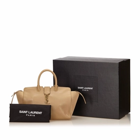 Downtown Cabas Leather and Suede Handbag