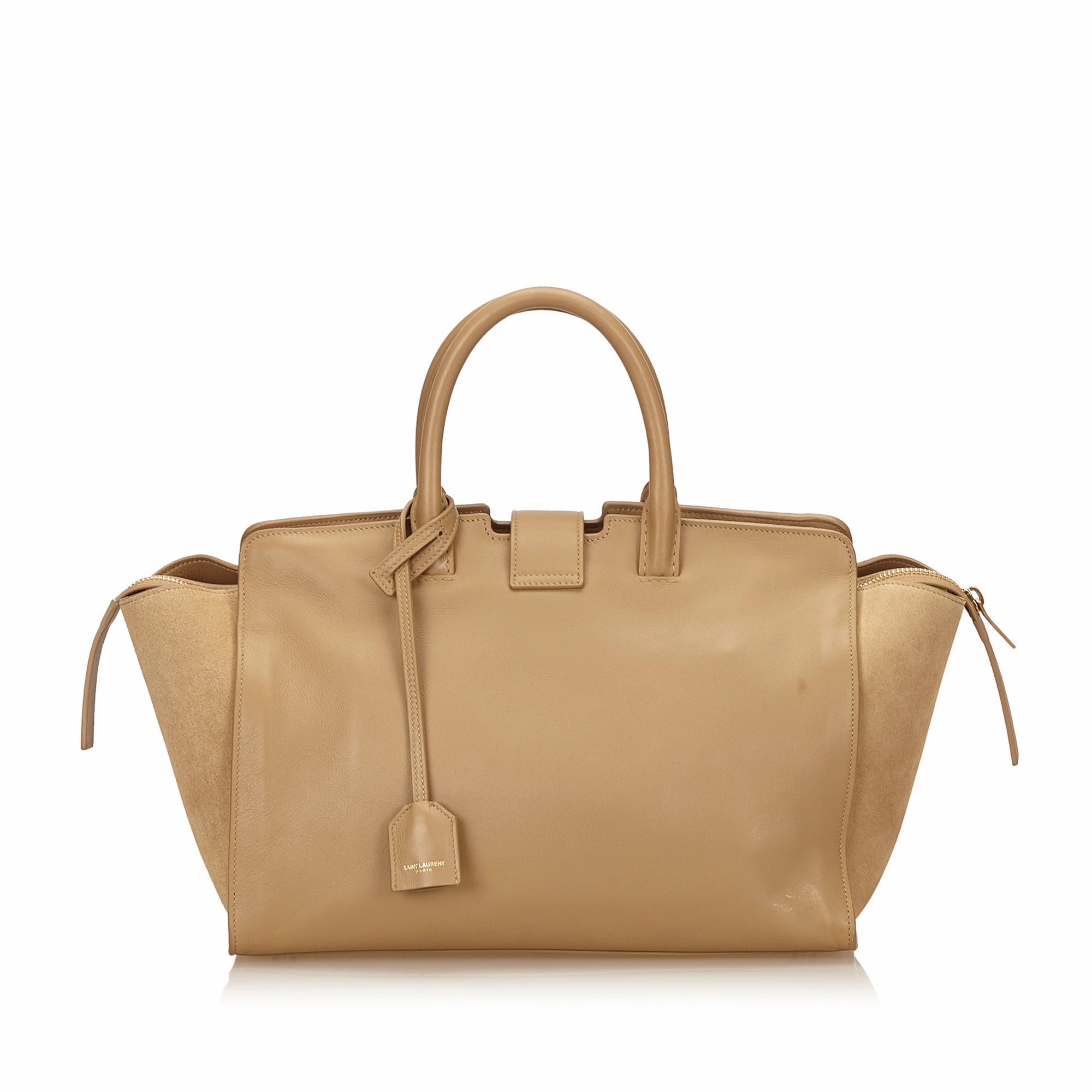 Downtown Cabas Leather and Suede Handbag