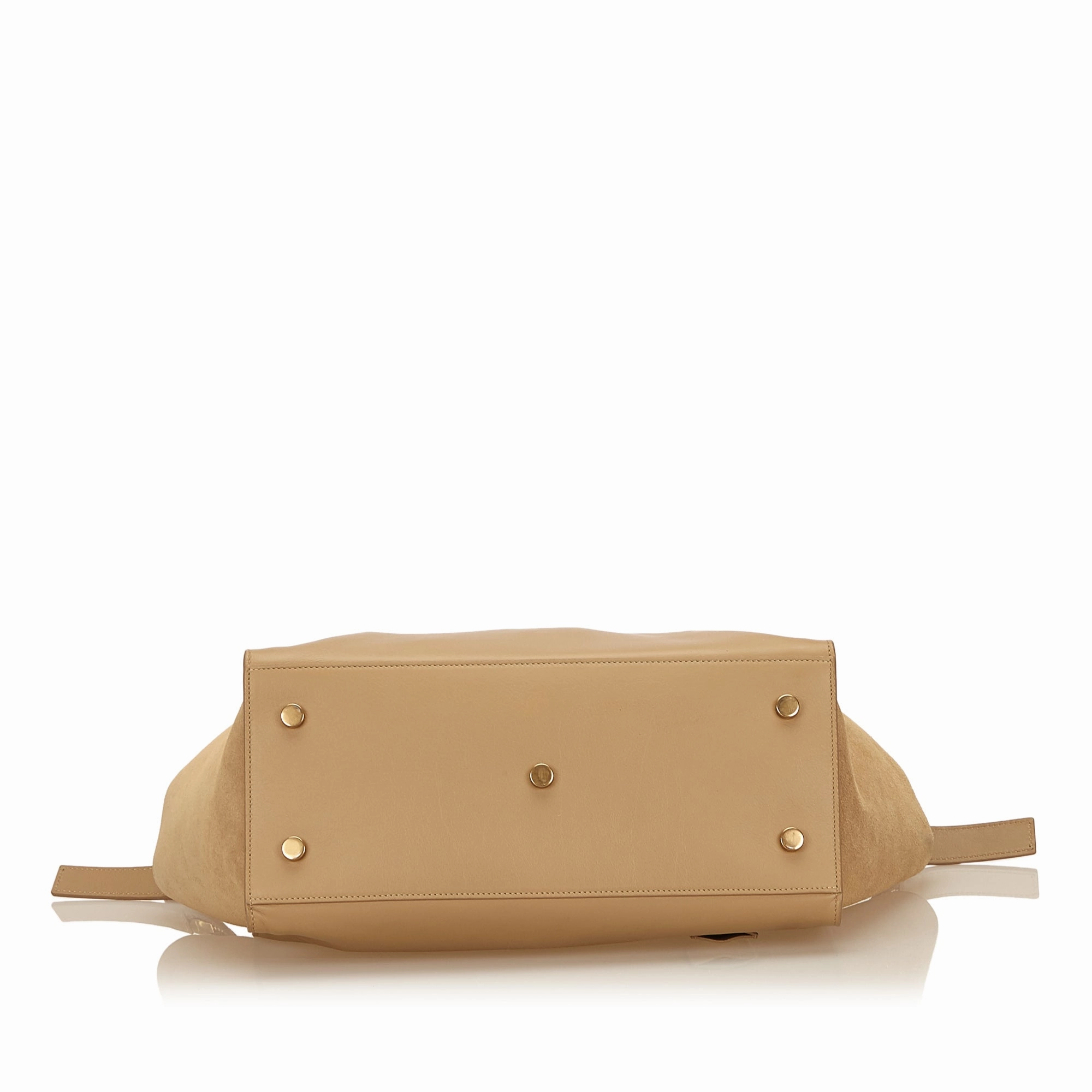 Downtown Cabas Leather and Suede Handbag