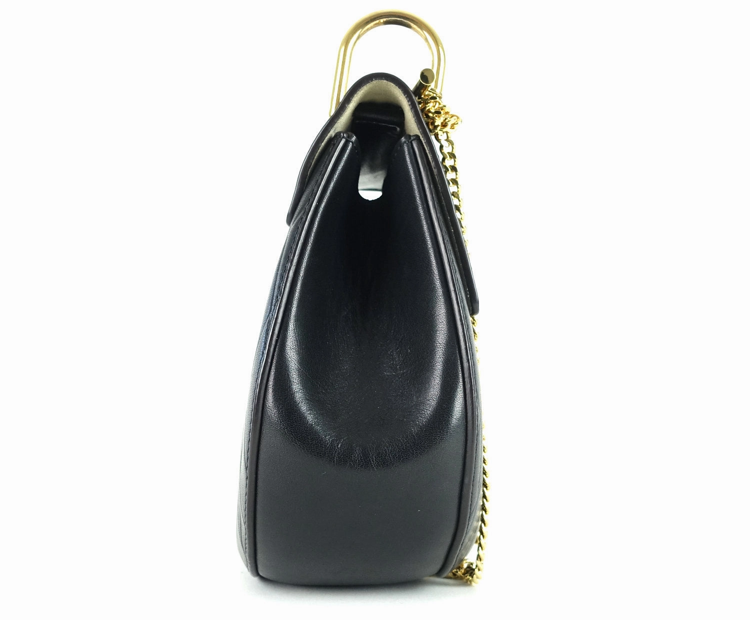 Drew Embossed Calfskin Leather Small Shoulder Bag