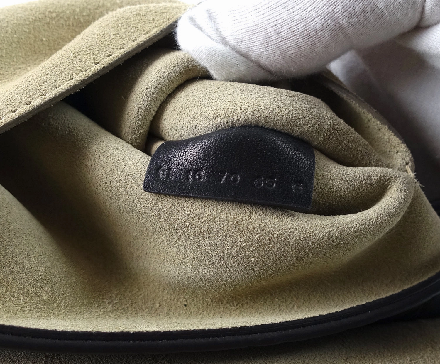 Drew Embossed Calfskin Leather Small Shoulder Bag