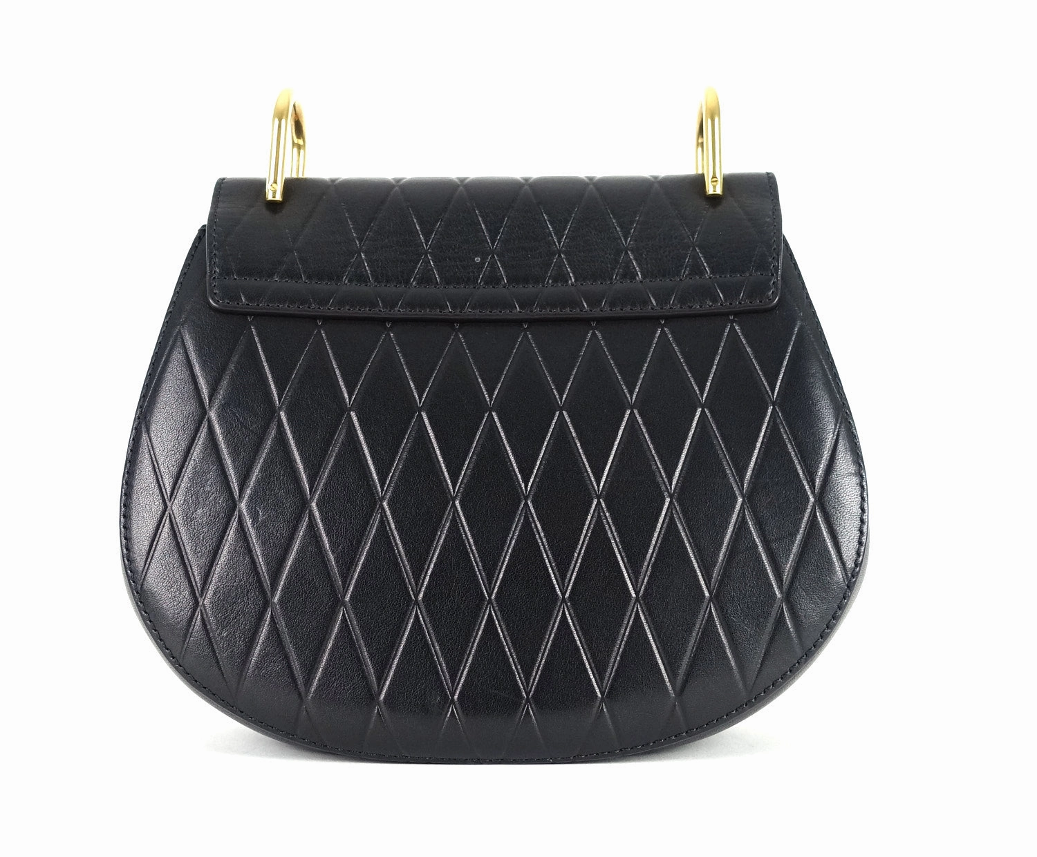 Drew Embossed Calfskin Leather Small Shoulder Bag