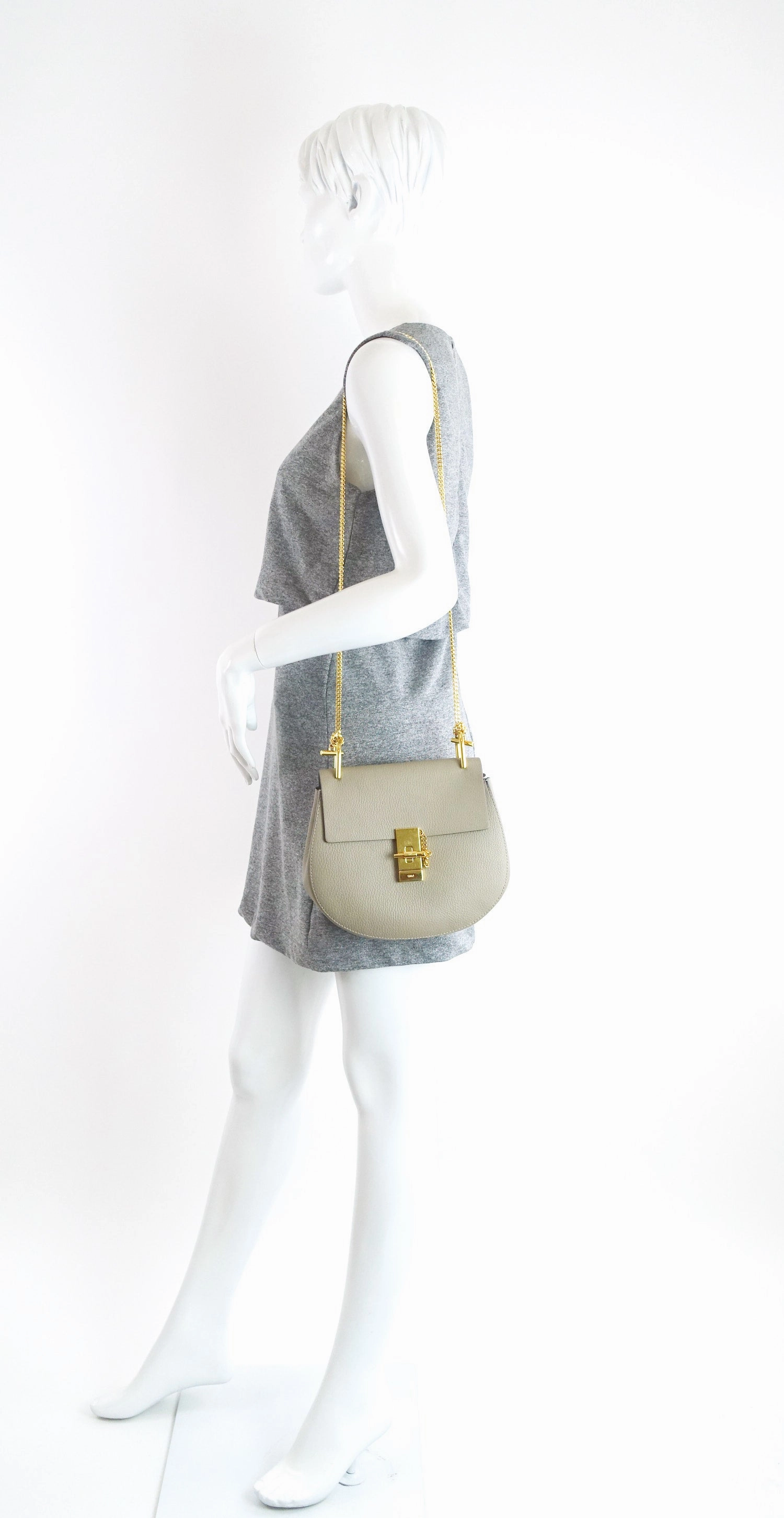 Drew Lambskin Leather Shoulder Bag