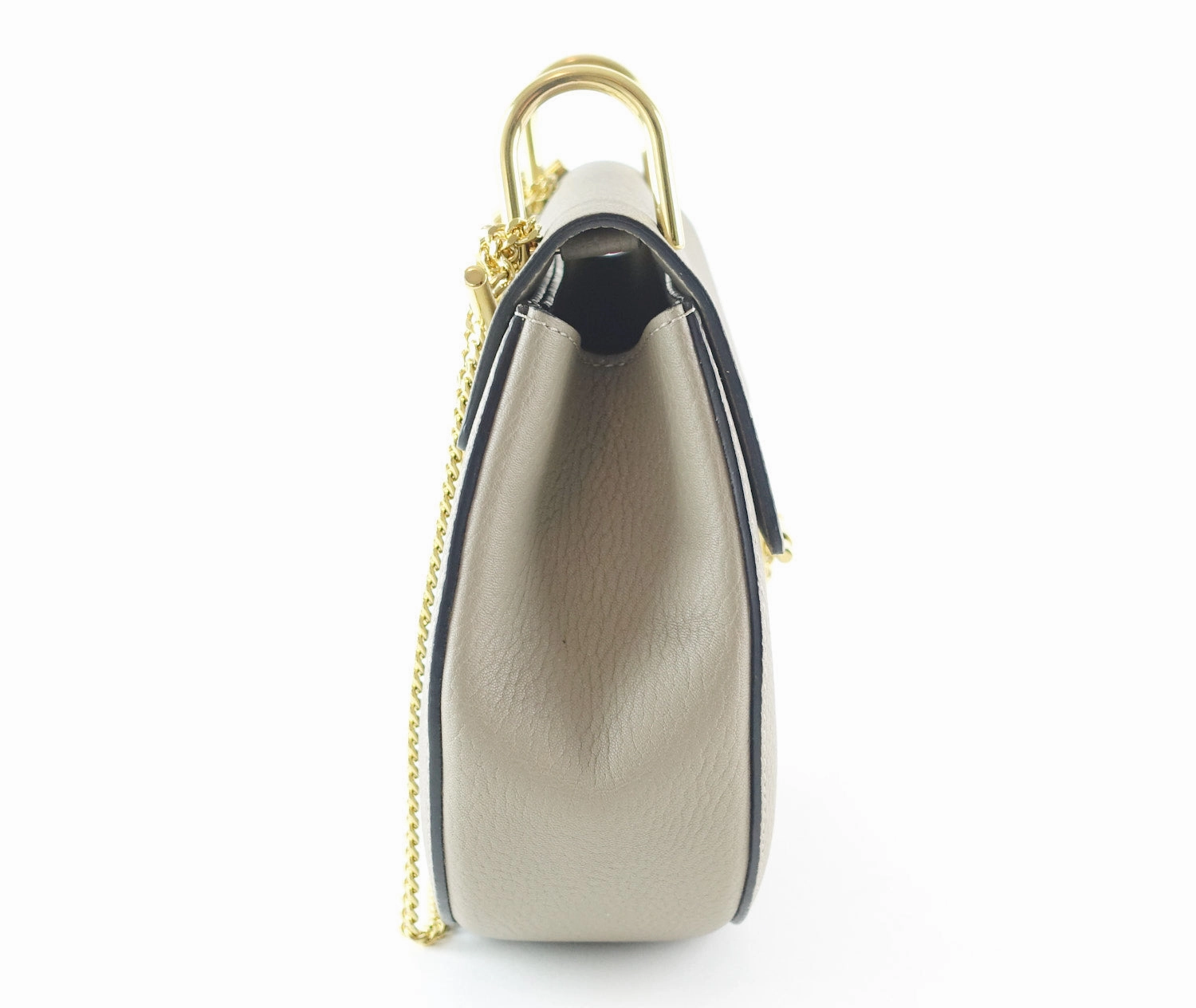 Drew Lambskin Leather Shoulder Bag
