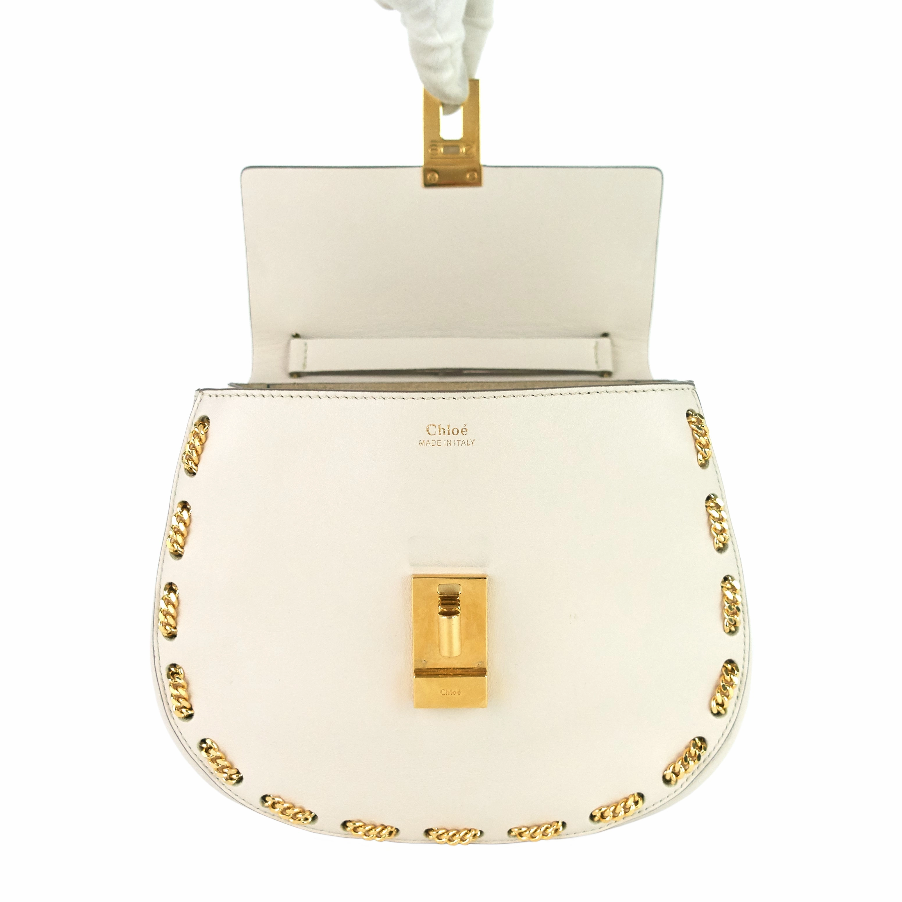Drew Small Embellished Calfskin Leather Bag