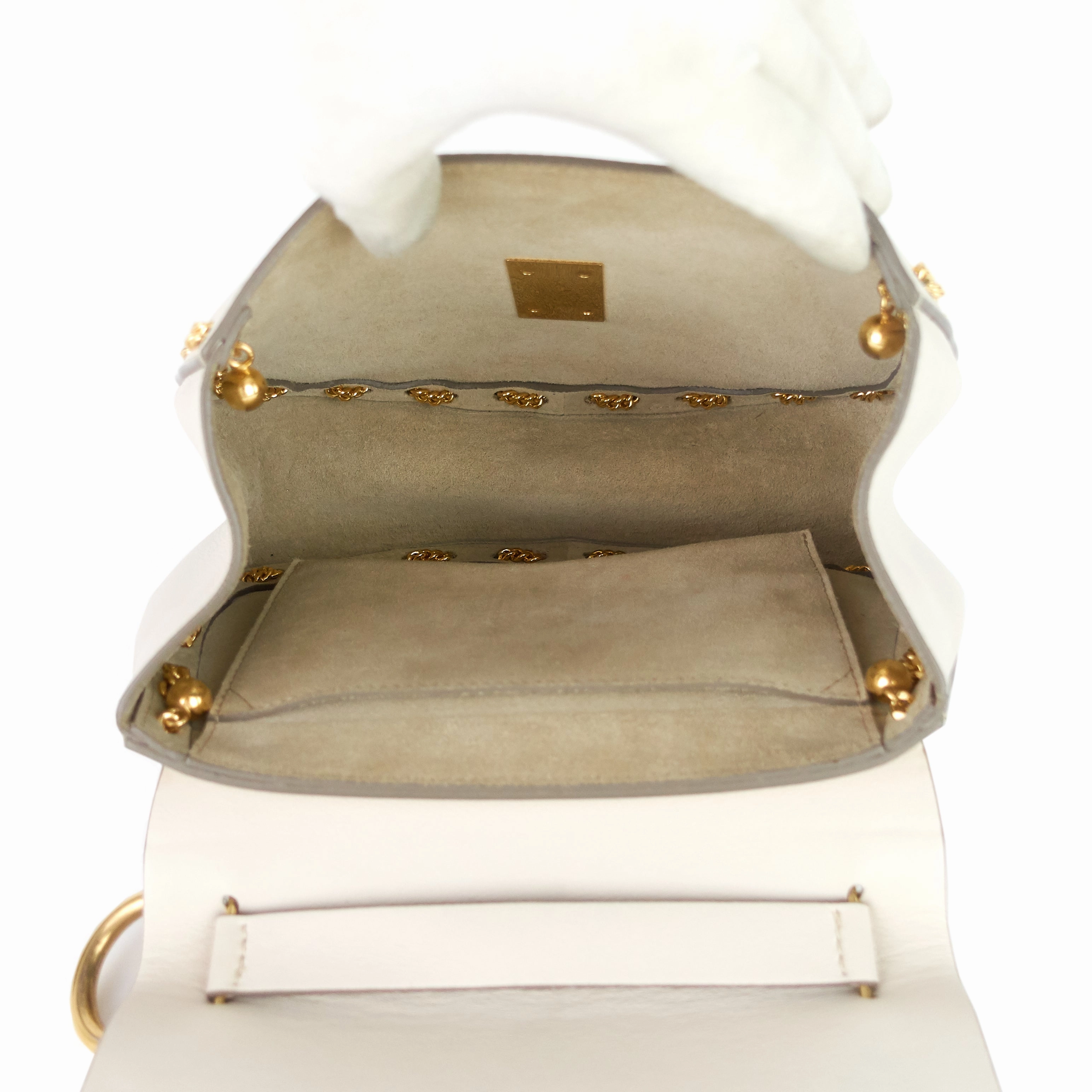 Drew Small Embellished Calfskin Leather Bag