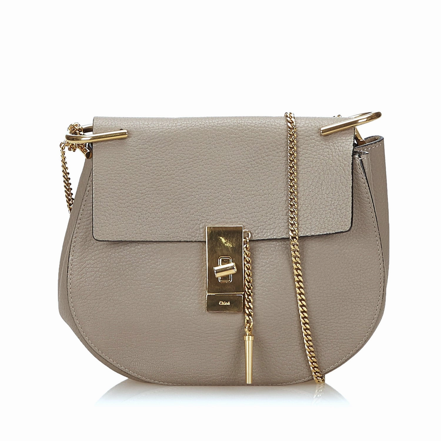 Drew Textured Lambskin Leather Shoulder Bag