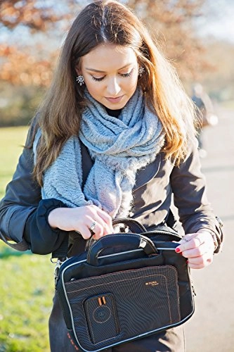 DURAGADGET Black Laptop Bag Shoulder Strap Case for Acer V5 122P, Aspire V5-132P, Aspire P3