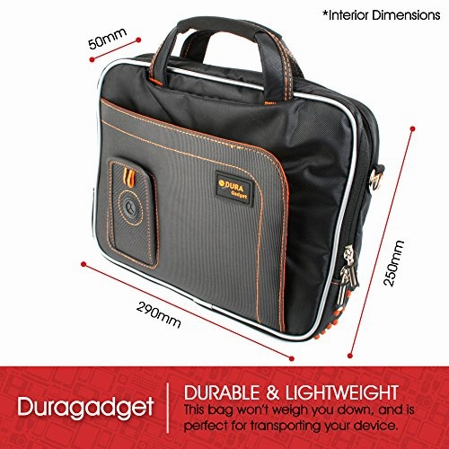 DURAGADGET Black Laptop Bag Shoulder Strap Case for HP Pavilion Touchsmart
