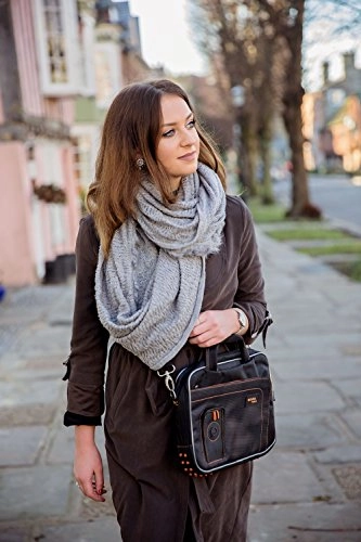 DURAGADGET Black Laptop Bag Shoulder Strap Case for HP Pavilion Touchsmart