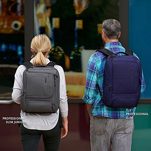 eBags Professional Slim Junior Laptop Backpack for Travel, School & Business - Fits 15.75" Laptop - Anti-Theft - (Sage Green)