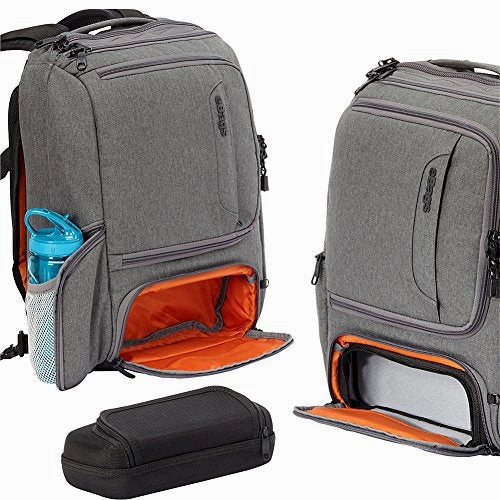 eBags Professional Slim Junior Laptop Backpack for Travel, School & Business - Fits 15.75" Laptop - Anti-Theft - (Sage Green)