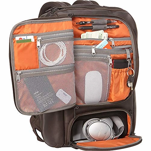 eBags Professional Slim Laptop Backpack - LTD Edition Colombian Leather (Brown)