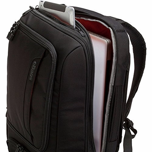 eBags Professional Slim Laptop Backpack for Travel, School & Business - Fits 17" Laptop - Anti-Theft - (Brushed Indigo)