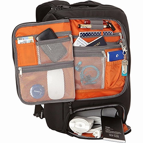 eBags Professional Slim Laptop Backpack for Travel, School & Business - Fits 17" Laptop - Anti-Theft - (Brushed Indigo)