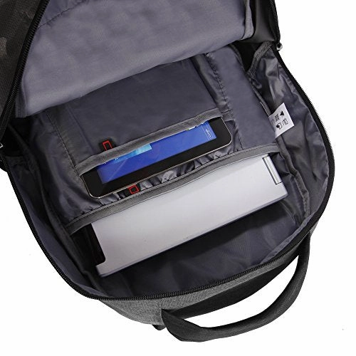 Ecko Unltd. Boys' Block Tablet School Bag Fits Up To 15 Inch Laptop Backpack, Heather/Black, One