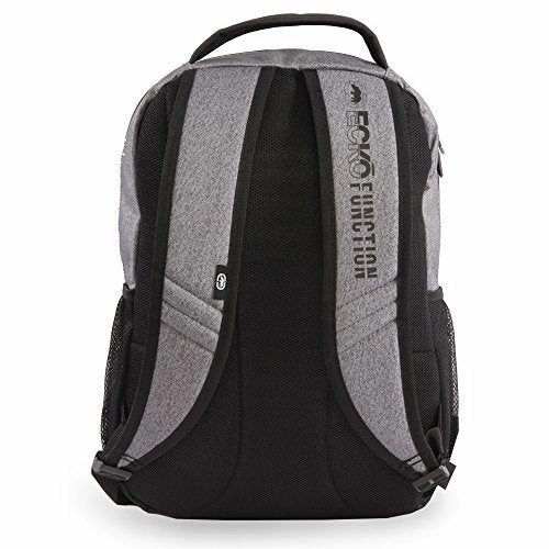 Ecko Unltd. Boys' Block Tablet School Bag Fits Up To 15 Inch Laptop Backpack, Heather/Black, One