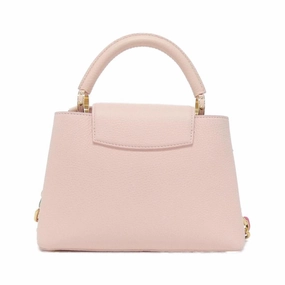 Elegant Capucines Leather Handbag with Dust Bag and Shoulder Strap