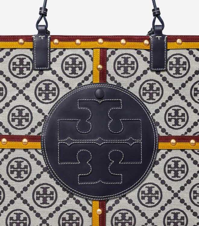 ELLA MONOGRAM QUADRANT TOTE BAG