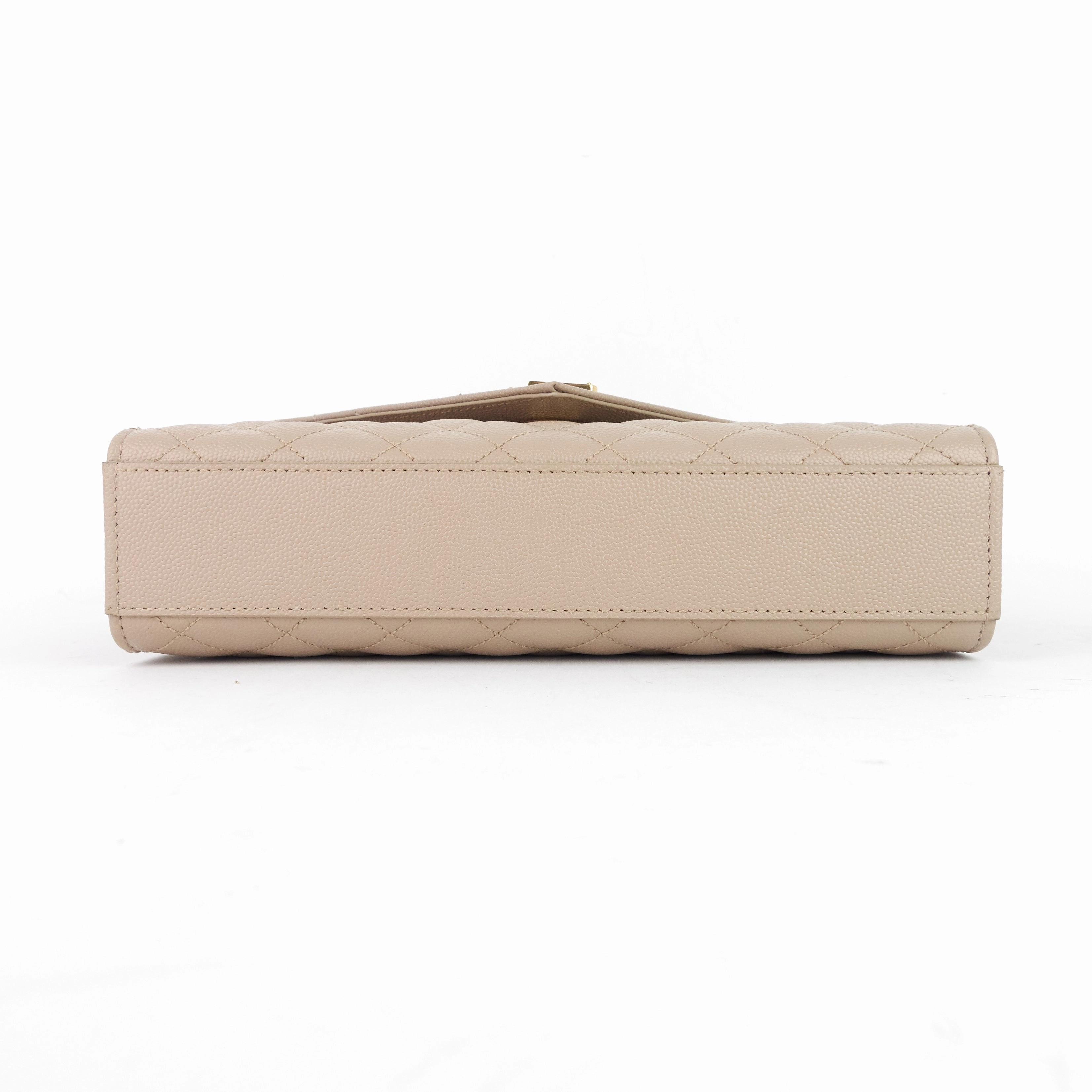 Envelope Medium Grain de Poudre Matelass Calfskin Bag