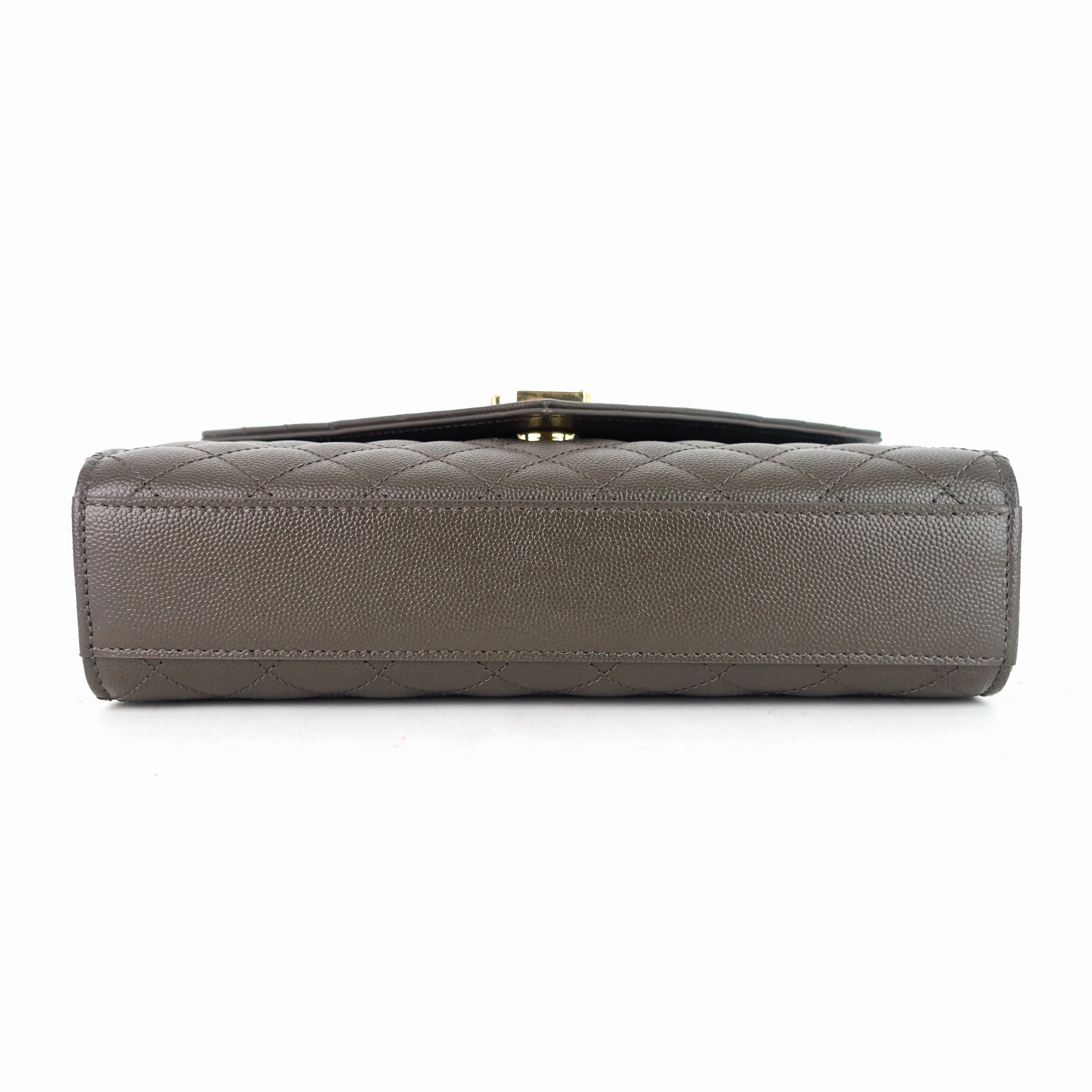 Envelope Medium Grain de Poudre Matelass Calfskin Shoulder Bag