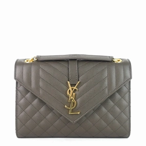 Envelope Medium Grain de Poudre Matelass Calfskin Shoulder Bag