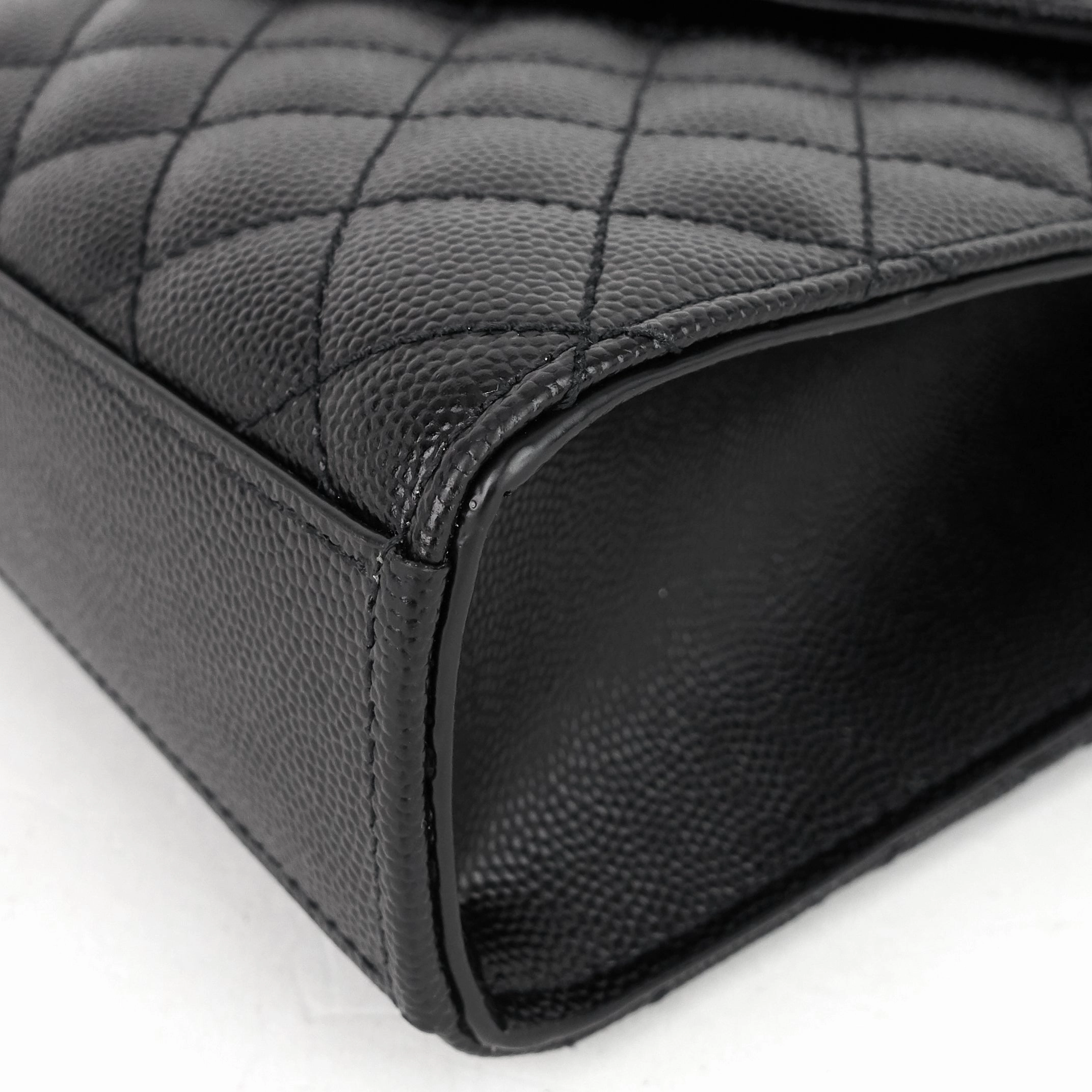 Envelope Medium Grain de Poudre Matelass Calfskin Shoulder Bag