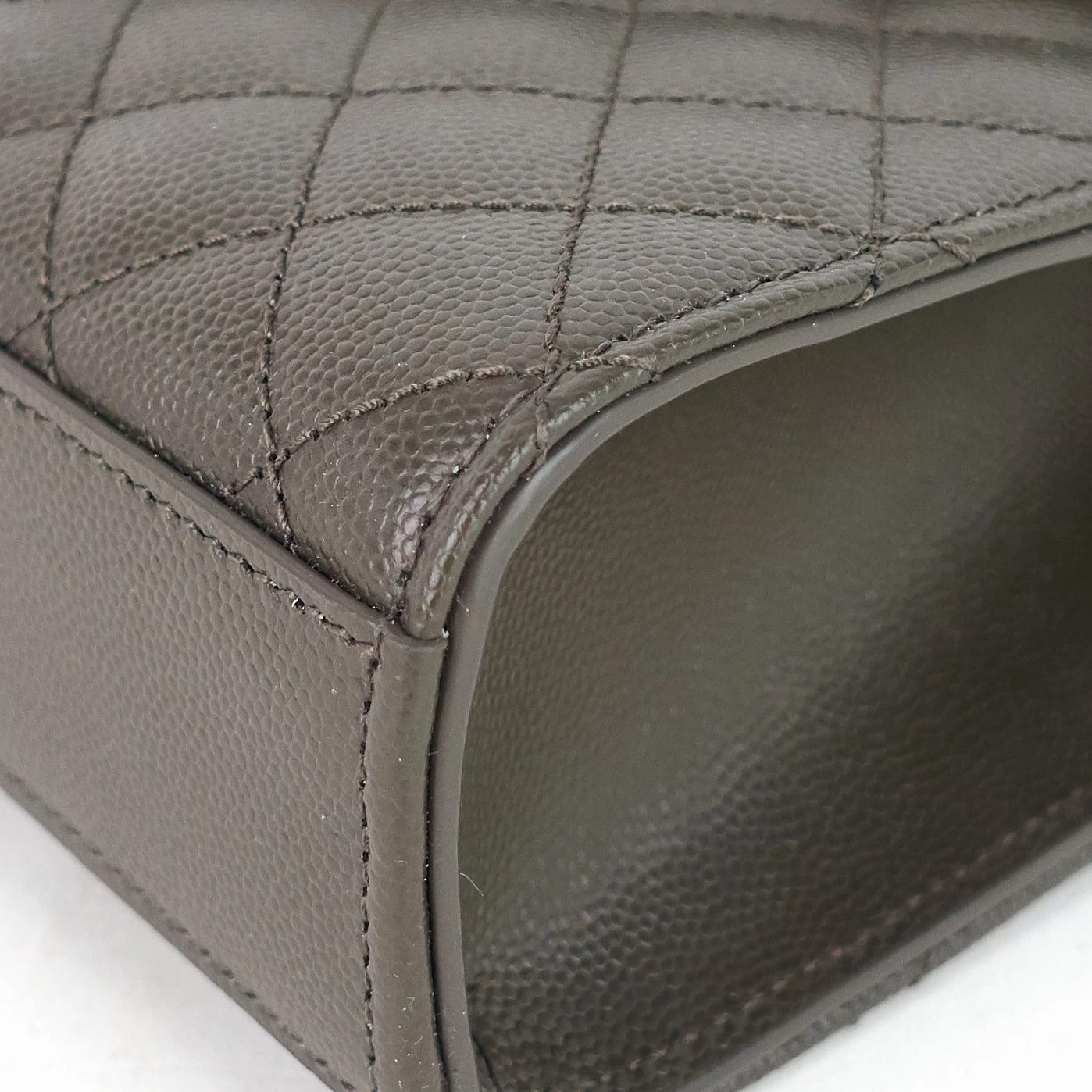 Envelope Medium Grain de Poudre Matelass Calfskin Shoulder Bag