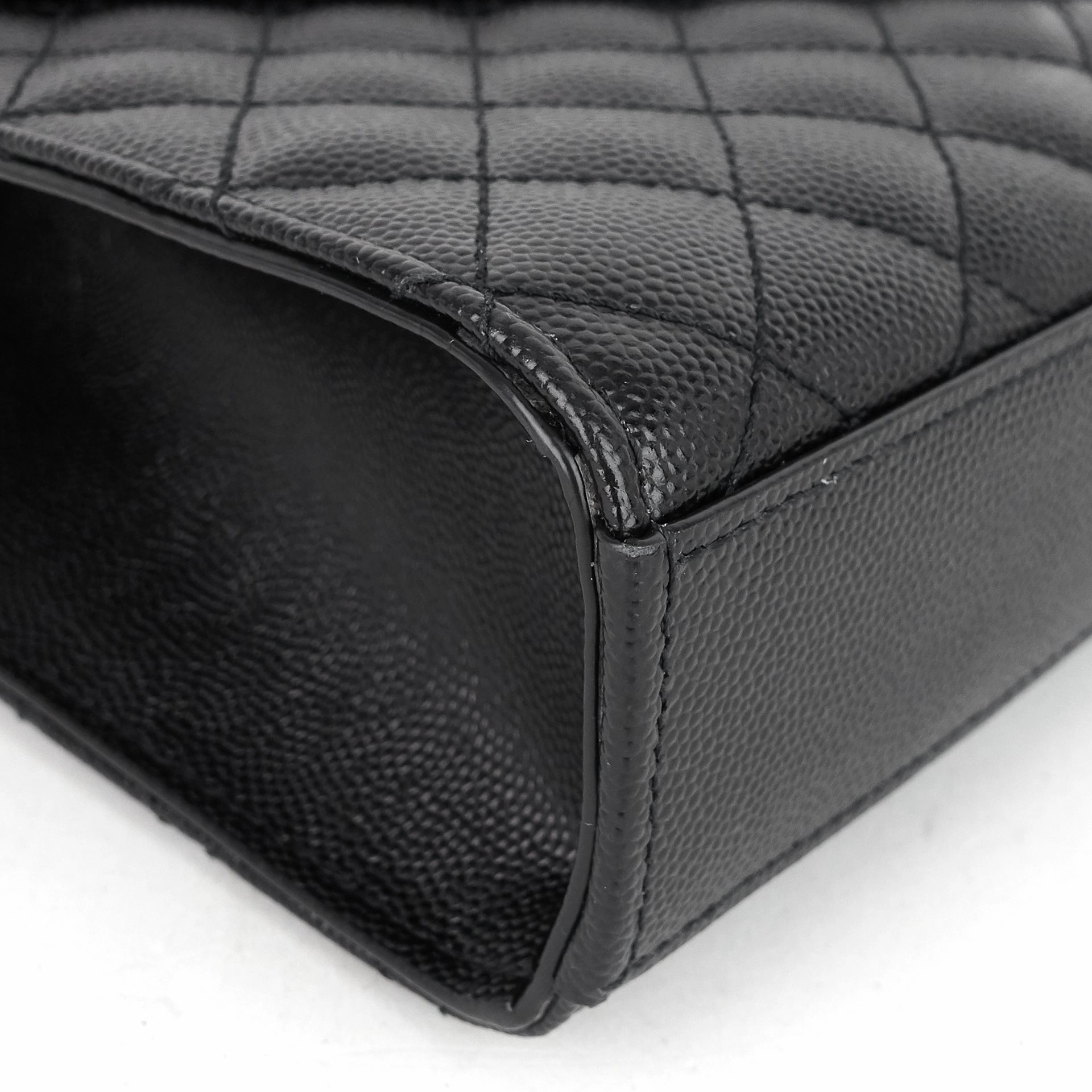 Envelope Medium Grain de Poudre Matelass Calfskin Shoulder Bag