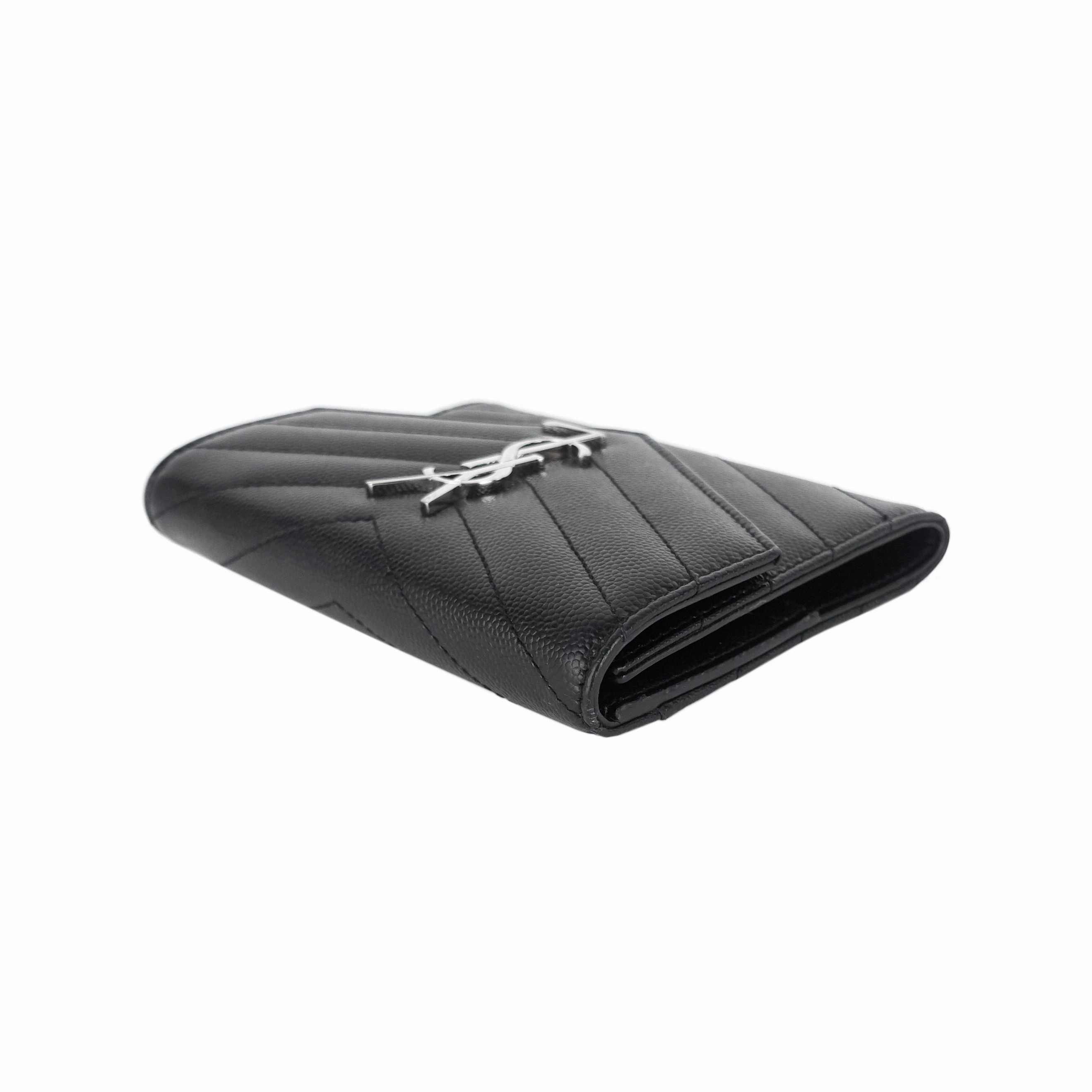 Envelope Small Grain de Poudre Leather Wallet