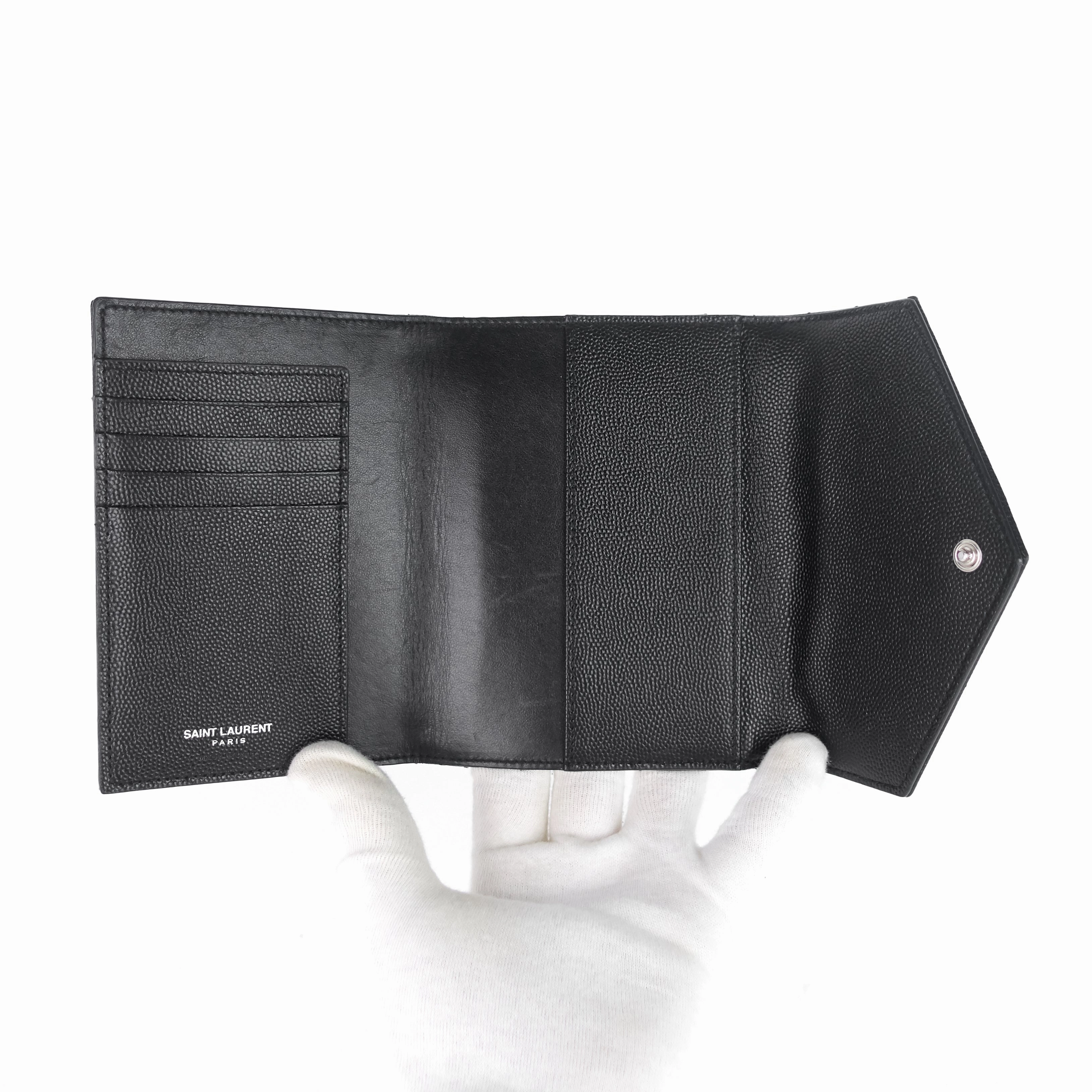 Envelope Small Grain de Poudre Leather Wallet