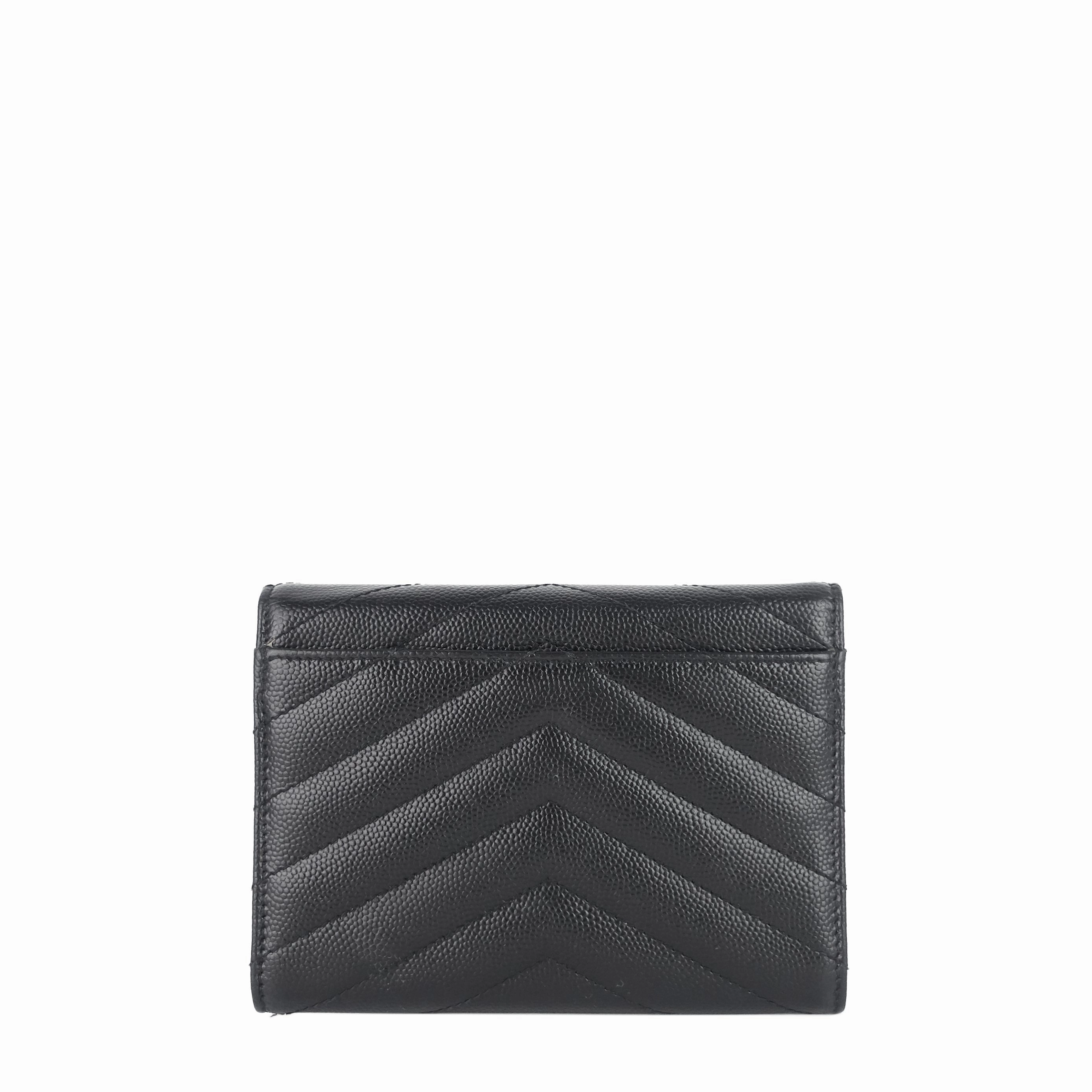 Envelope Small Grain de Poudre Leather Wallet