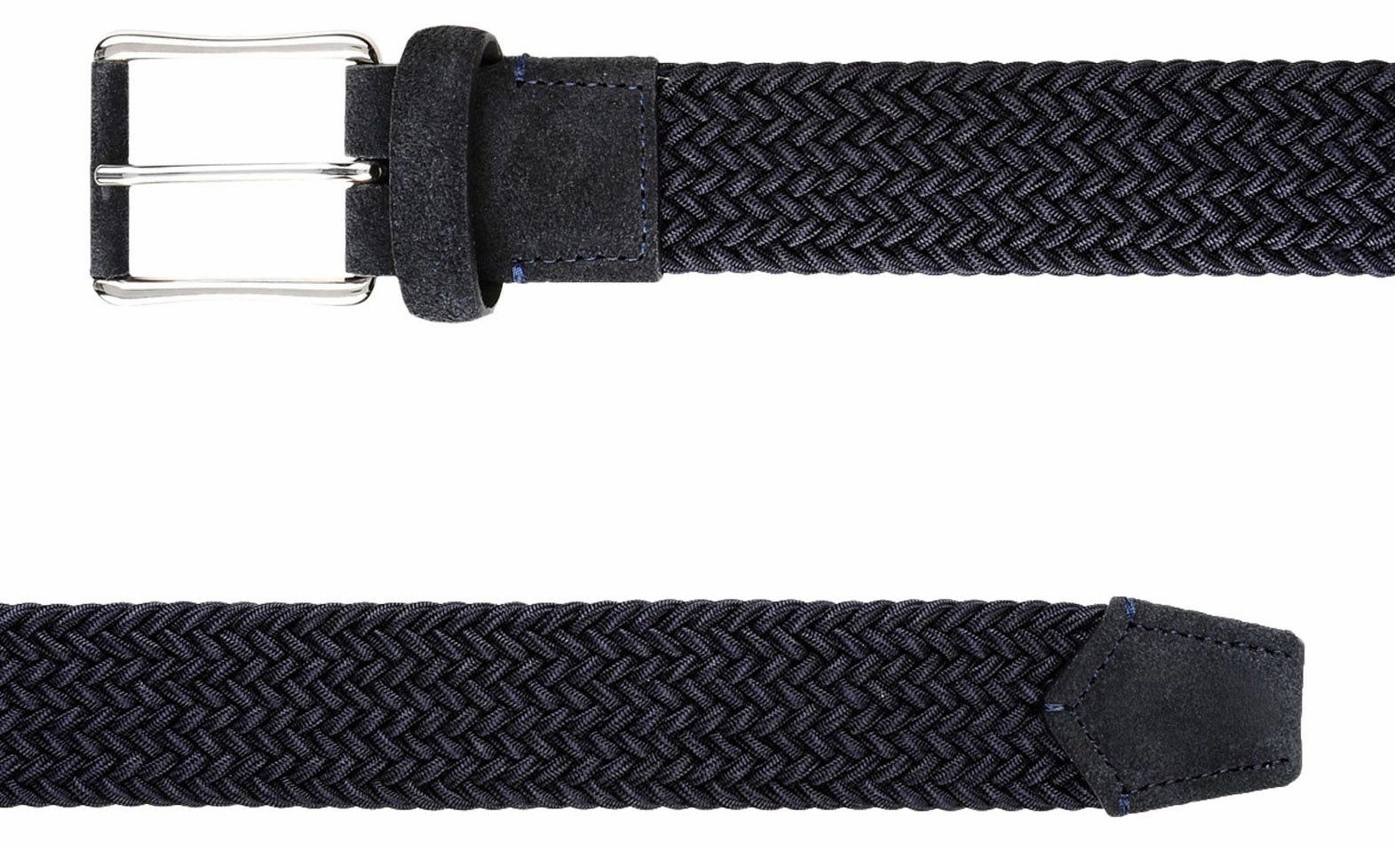 Ermenegildo Zegna Men's Weave Belt Gray