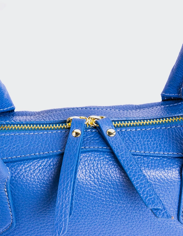 Evanna Blue Leather