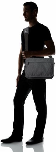 Everest Casual Laptop Messenger Briefcase, Charcoal, One Size