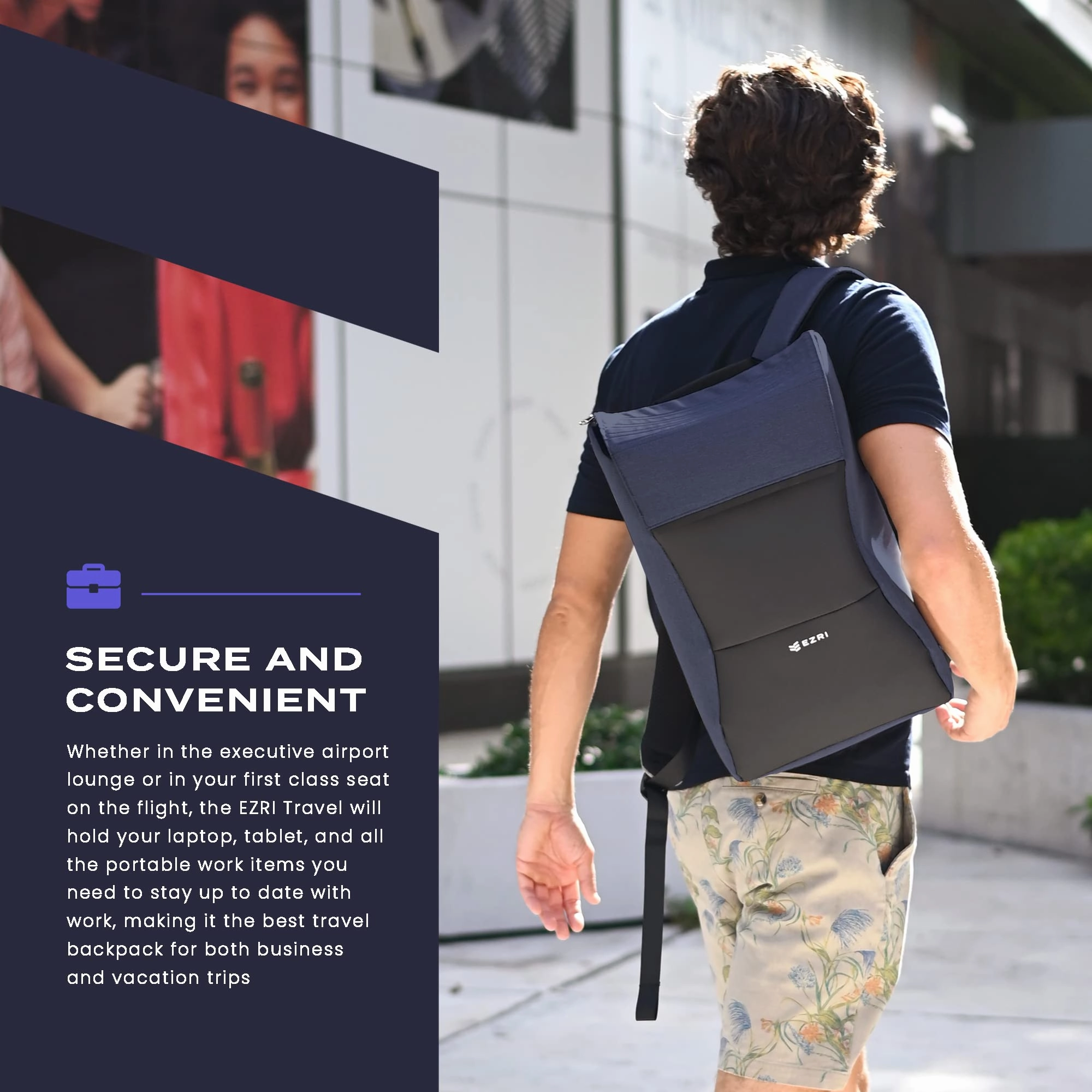 EZRI Travel Backpack