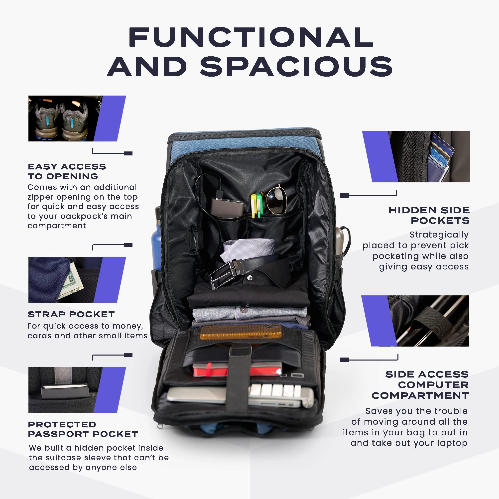 EZRI Travel Backpack