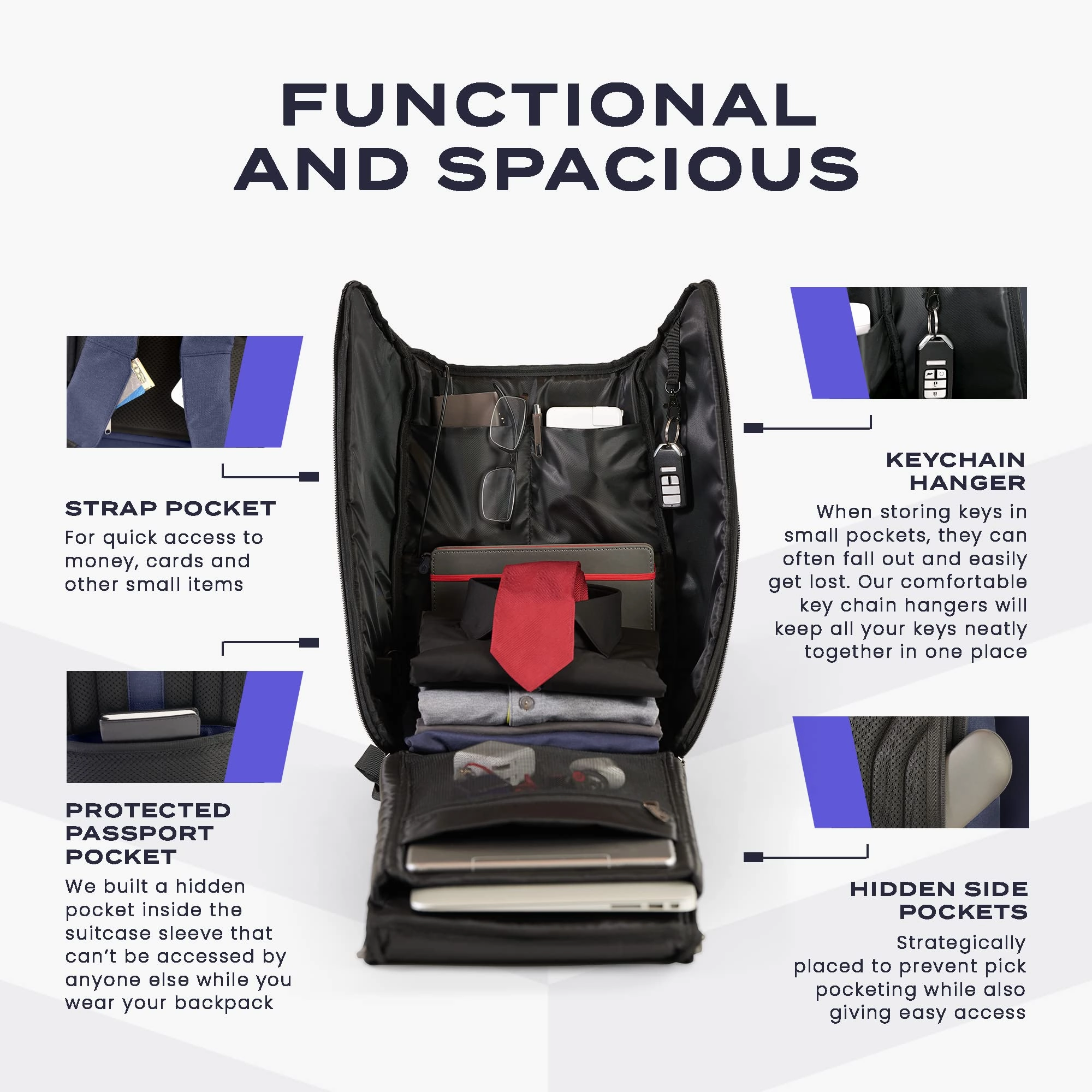 EZRI Travel Backpack
