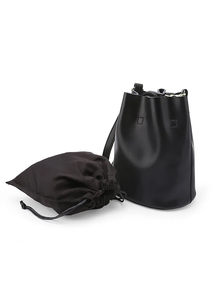 Fashion LEATHER Bucket Bag WOMENs SHOULDER BAG Purses FOR WOMEN