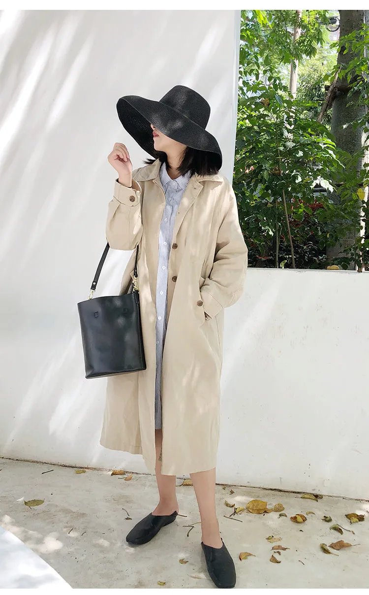 Fashion LEATHER Bucket Bag WOMENs SHOULDER BAG Purses FOR WOMEN