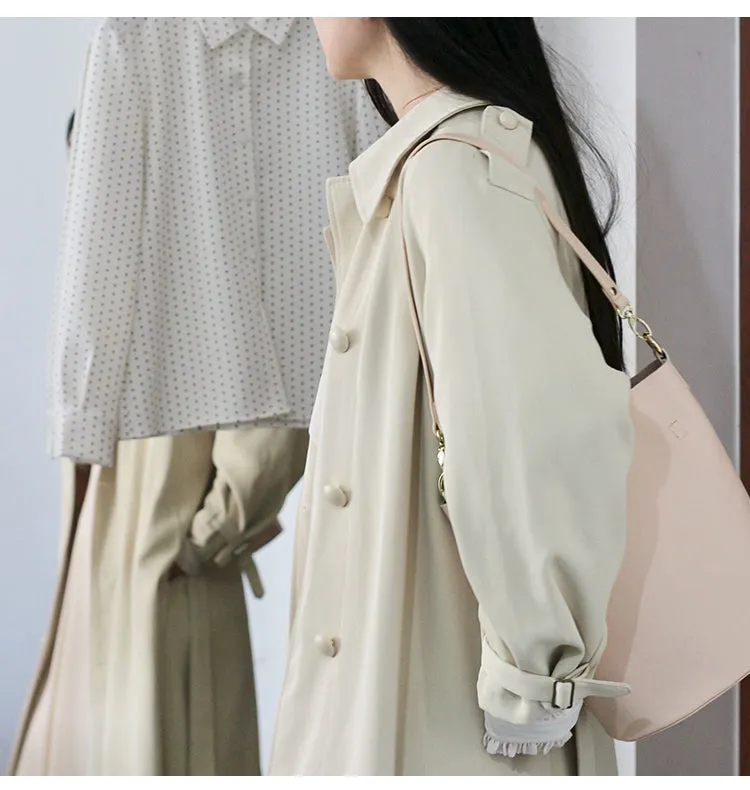 Fashion LEATHER Bucket Bag WOMENs SHOULDER BAG Purses FOR WOMEN