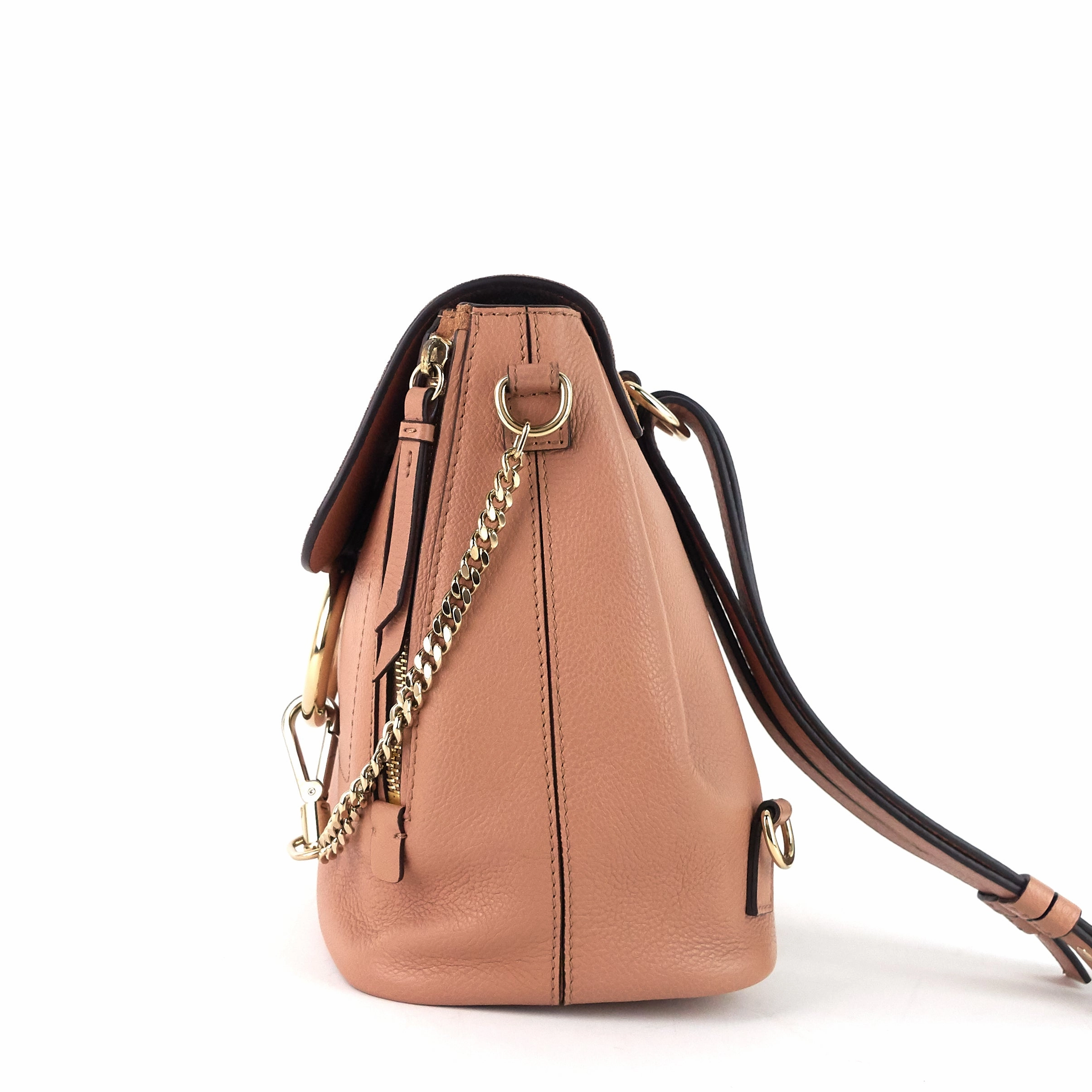 Faye Calfskin and Suede Backpack Bag