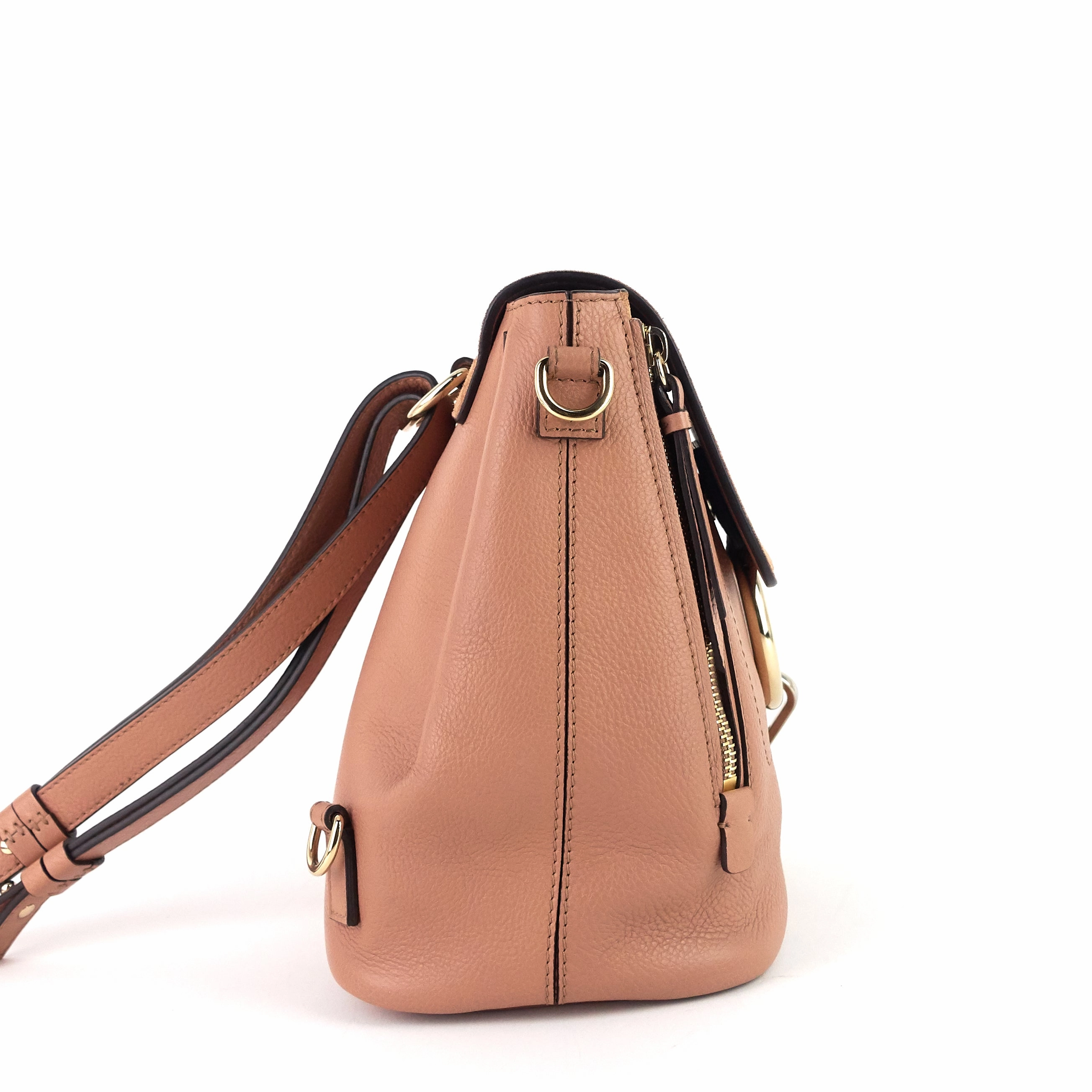 Faye Calfskin and Suede Backpack Bag