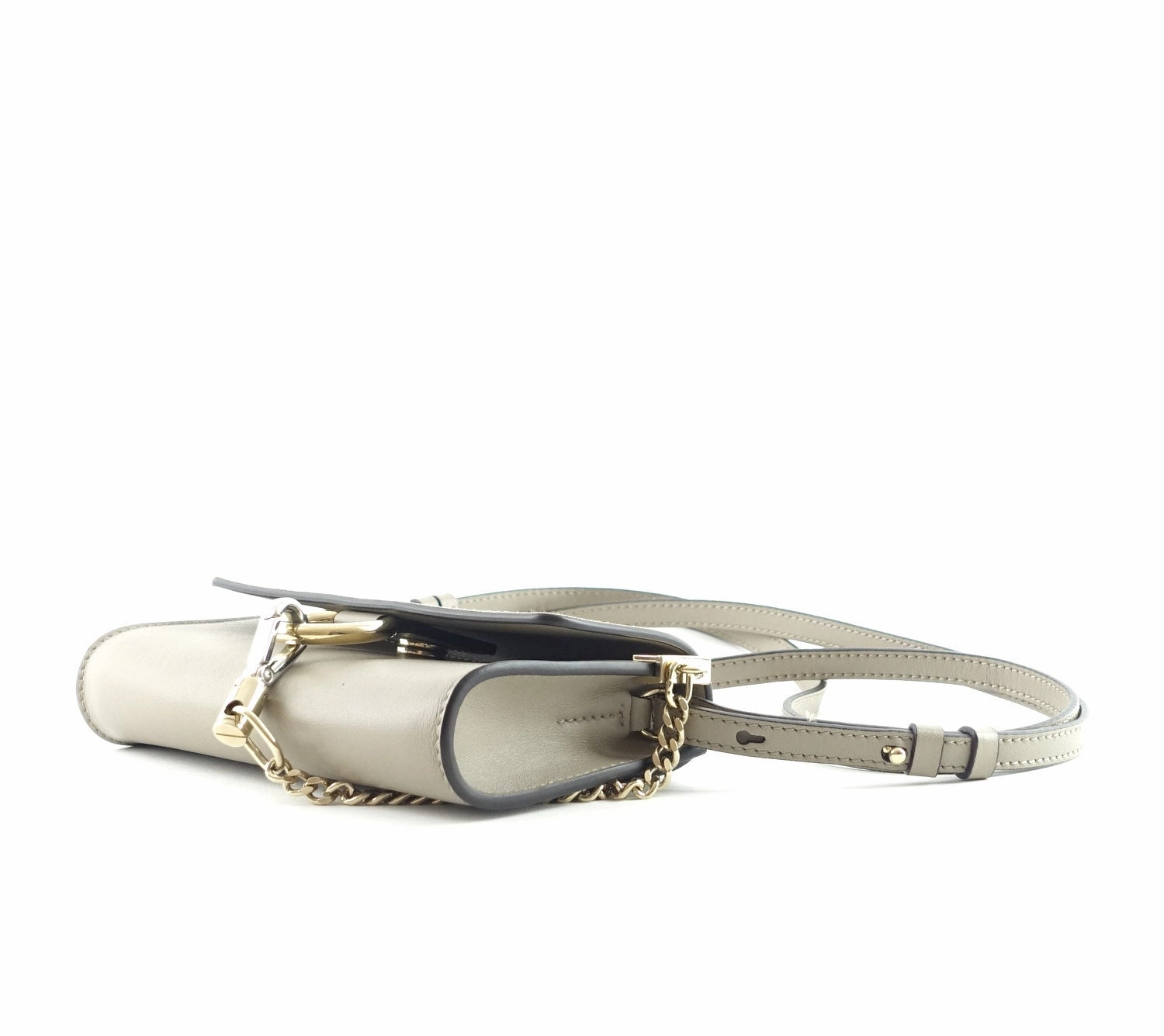 Faye Leather and Suede Mini Shoulder Bag