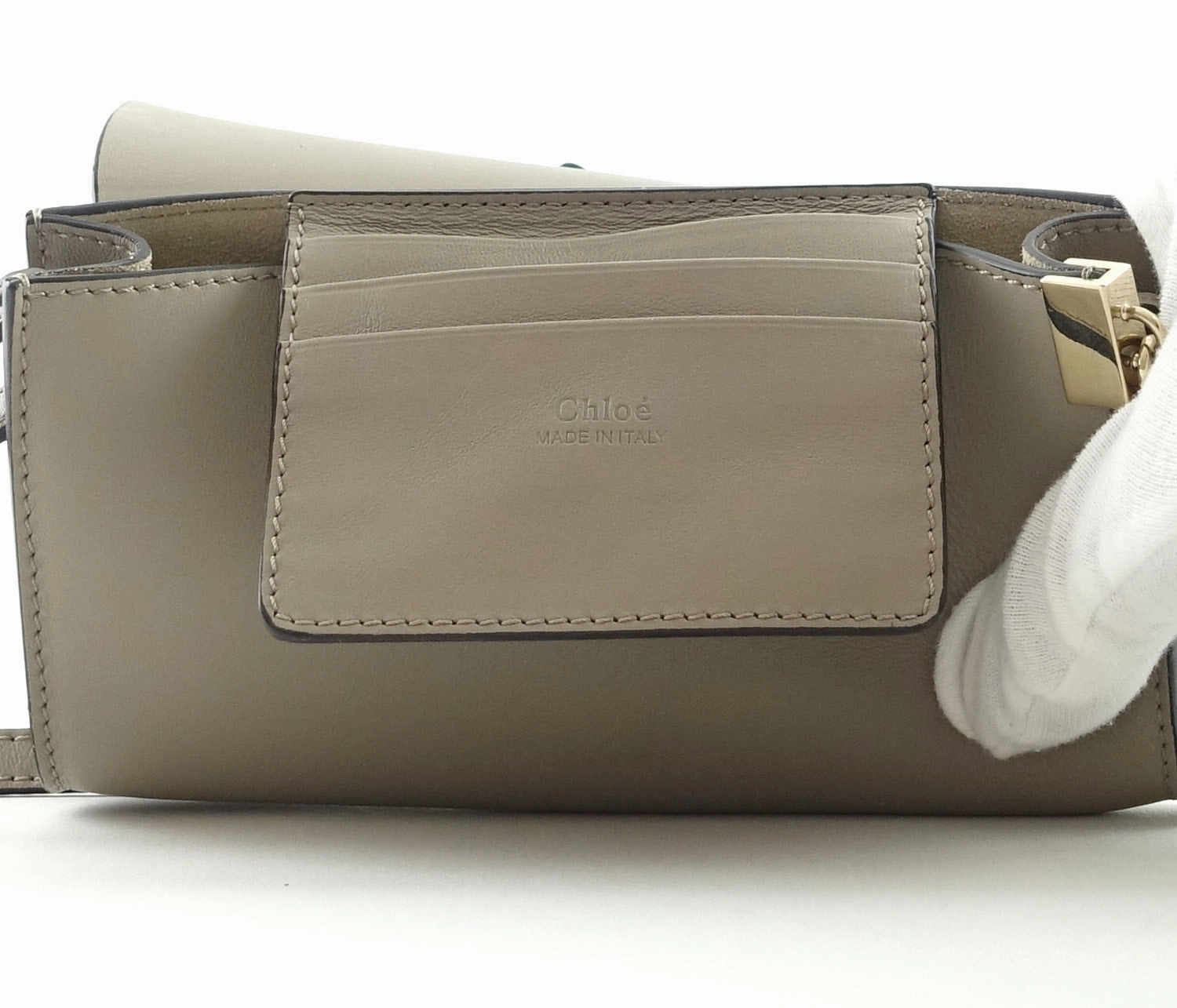Faye Leather and Suede Mini Shoulder Bag