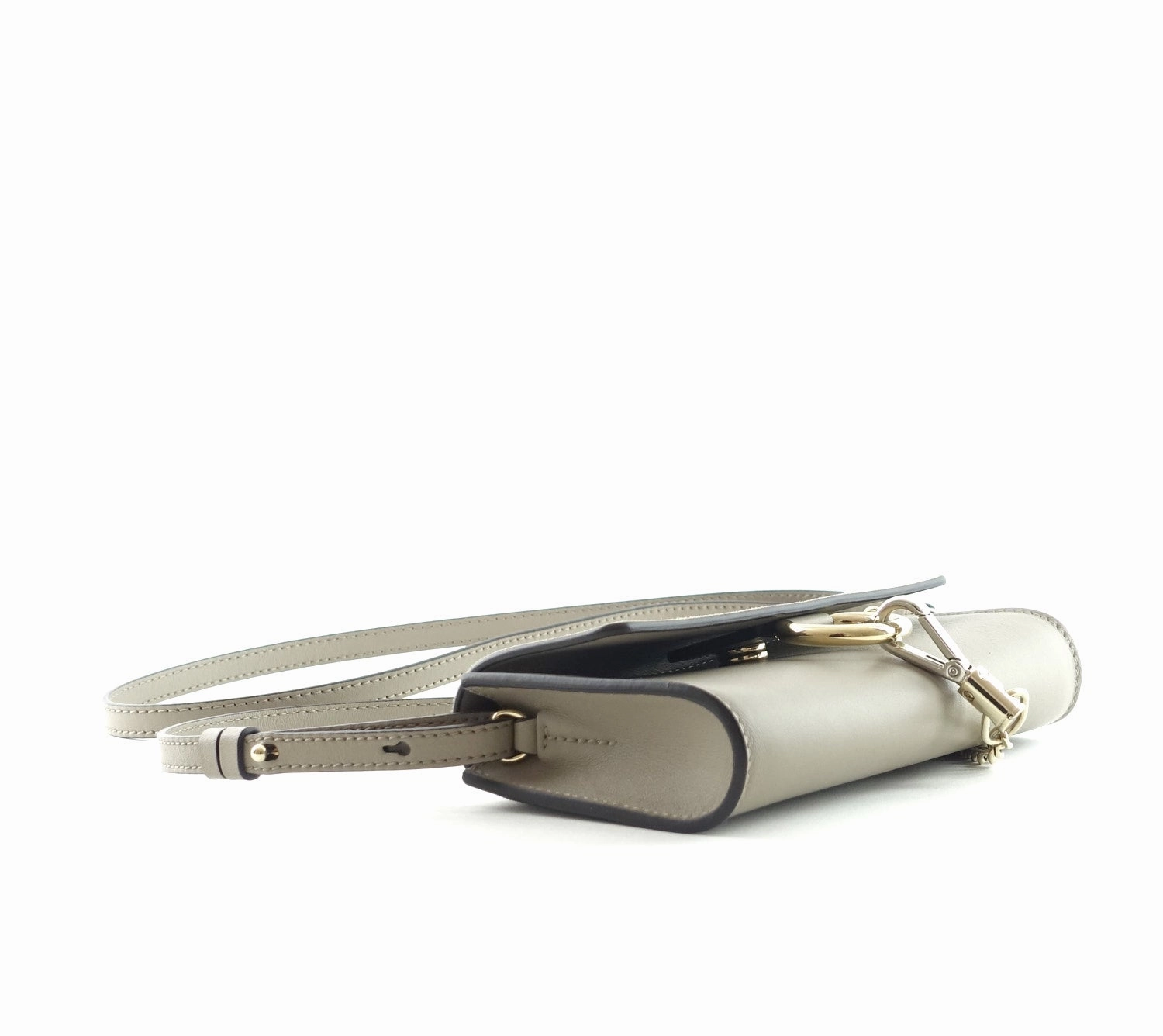 Faye Leather and Suede Mini Shoulder Bag